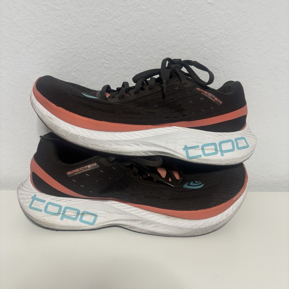 Topo Specter Shoes Womens Size 10 Running Sneakers Espresso Peach Active